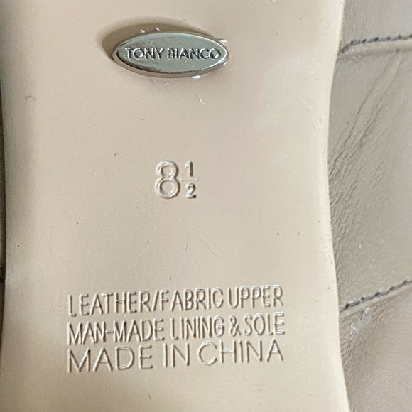 Tony Bianco Womens Caramel Leather Pointed Heel Boots- Sz- 8 1/2 - Picture 5 of 15